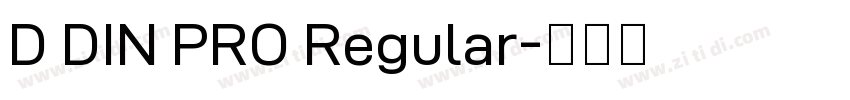 D DIN PRO Regular字体转换